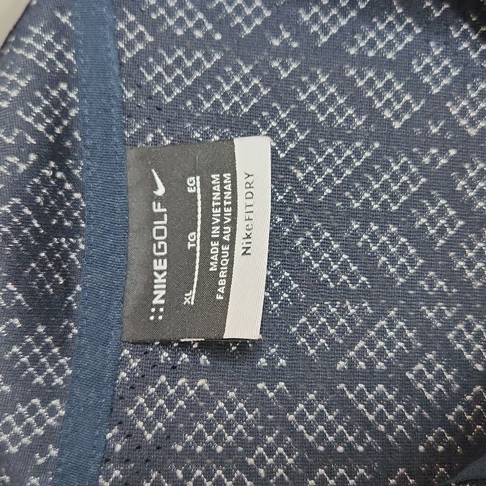 Men's Nike Golf polo shirt fit dry geometric print lightweight breathable XL - Picture 5 of 8